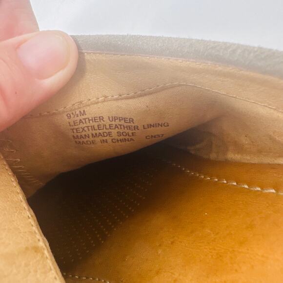 Corso Como Gray Rafe Suede Leather Clogs Wooden Platform Studded Heels Size 9.5M - Picture 12 of 14